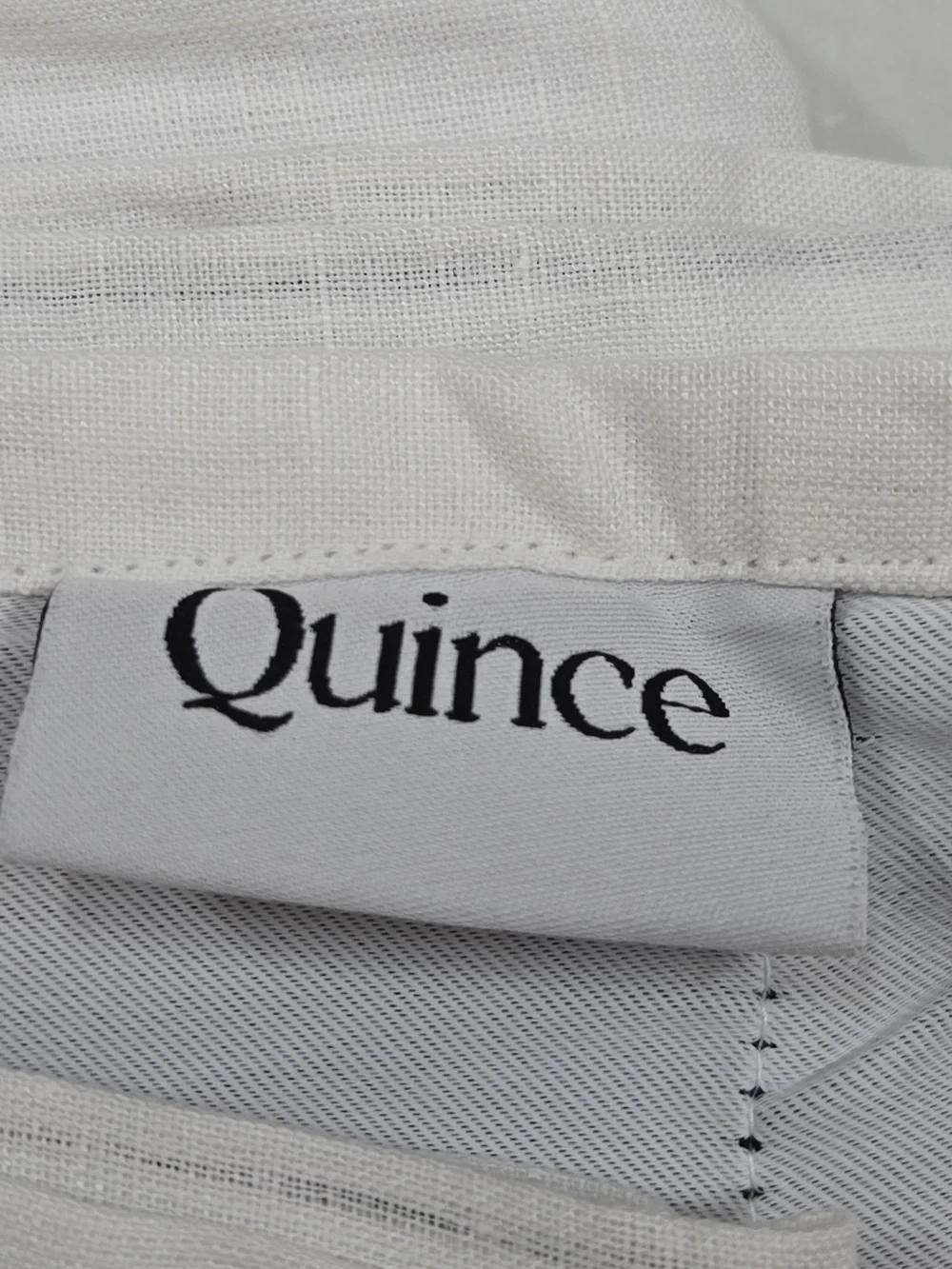 QUINCE Set Of 2 48x96 European Linen True Blackout Curtains White 9628